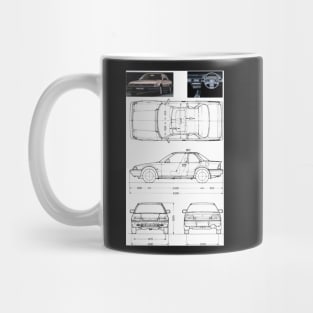 1982-1987 Honda Prelude Blueprint Mug